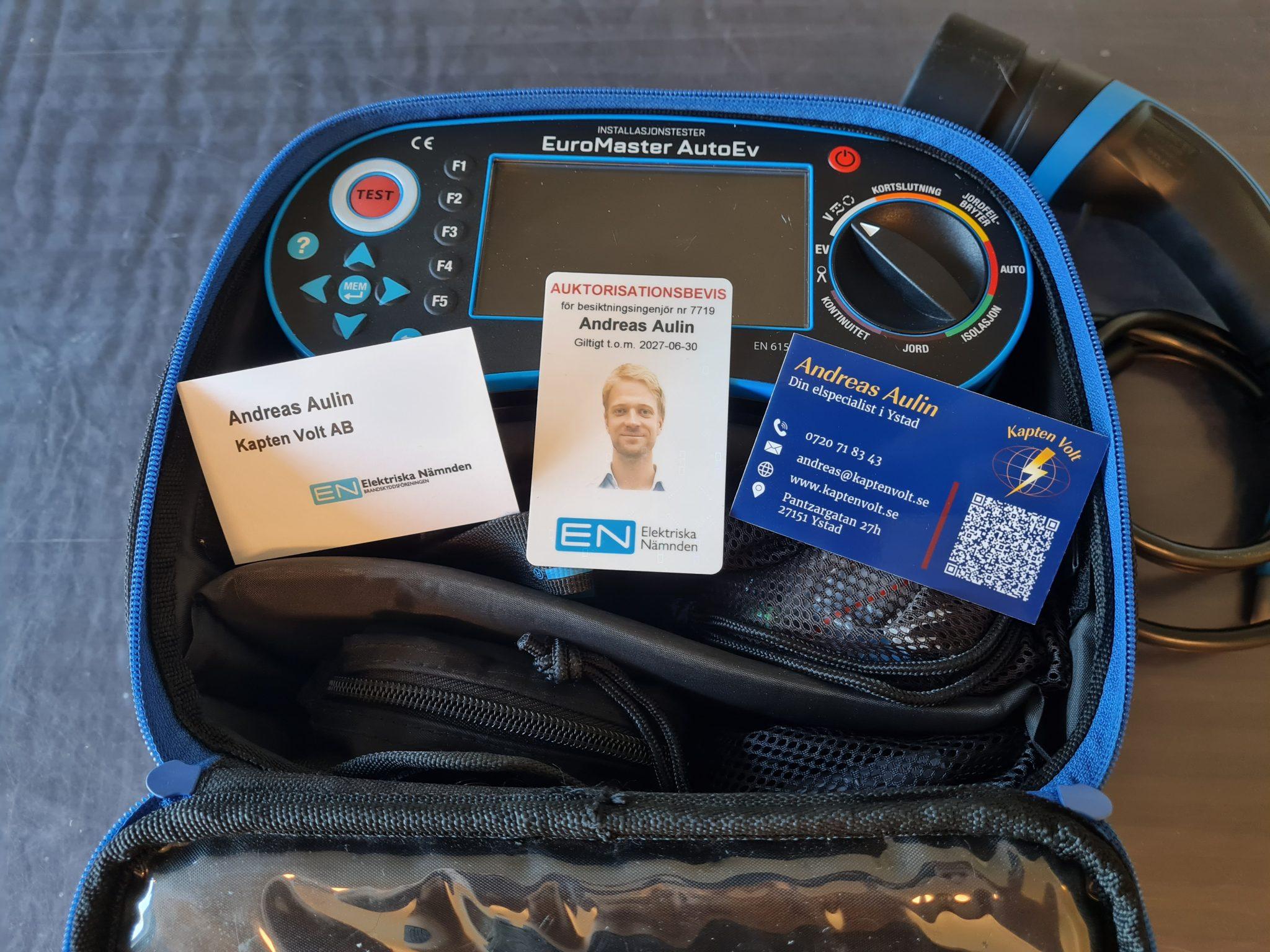 Besiktningsingenjör andreas aulin kapten volt